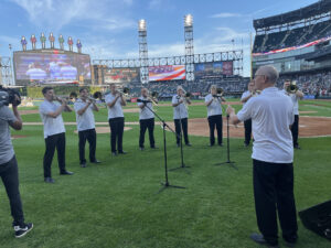 Northshore Concert Band Trombone Section Performs the National Anthem for  the Chicago White Sox - International Trombone Association