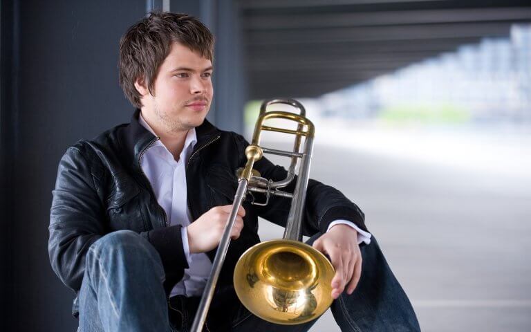 Photo of trombonist Frederic Belli